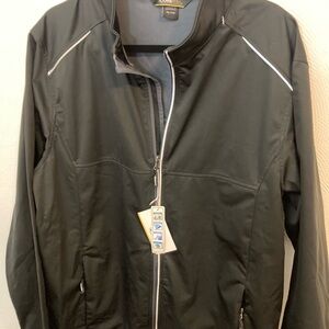 Men's Black Windbreaker Jacket